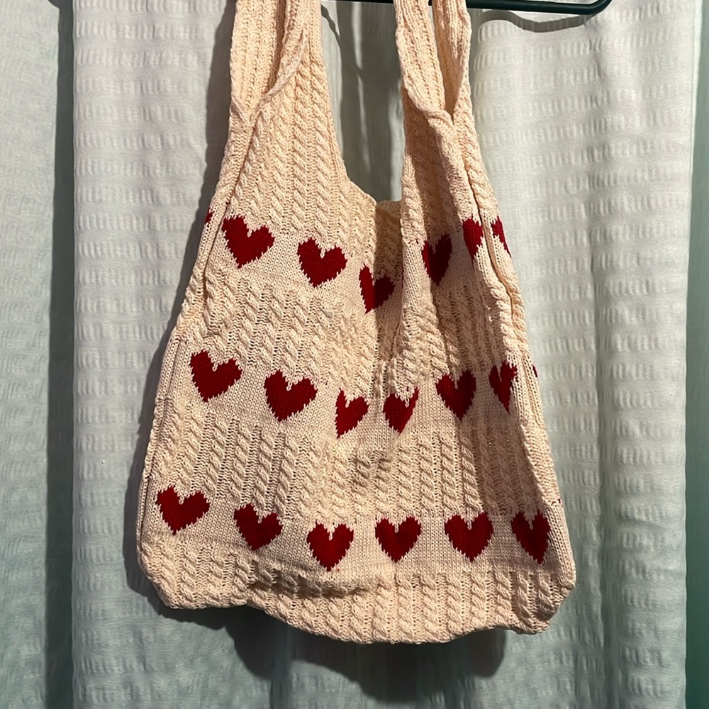 Heart Crochet bag